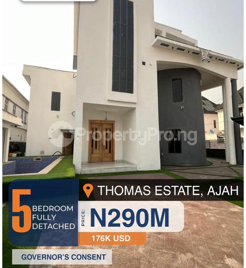 5 bedroom House for sale Thomas estate Ajah Lagos