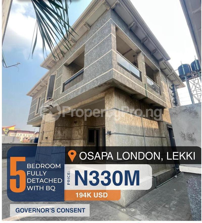 5 bedroom House for sale Osapa london Lekki Lagos