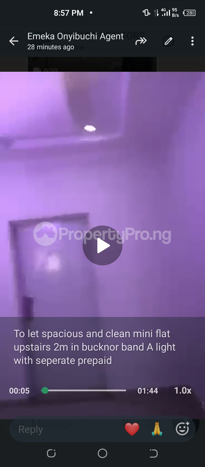 1 bedroom Flat / Apartment for rent Street Bucknor Isolo Lagos