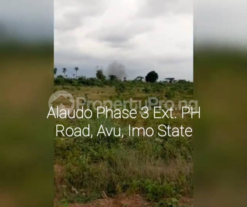 Land for sale Ala Udo Gardens & Park Phase 3, (extension) Off Portharcourt Road Avu. Owerri Imo
