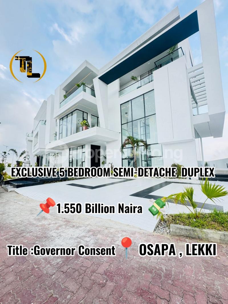 5 bedroom House for sale Osapa london Lekki Lagos