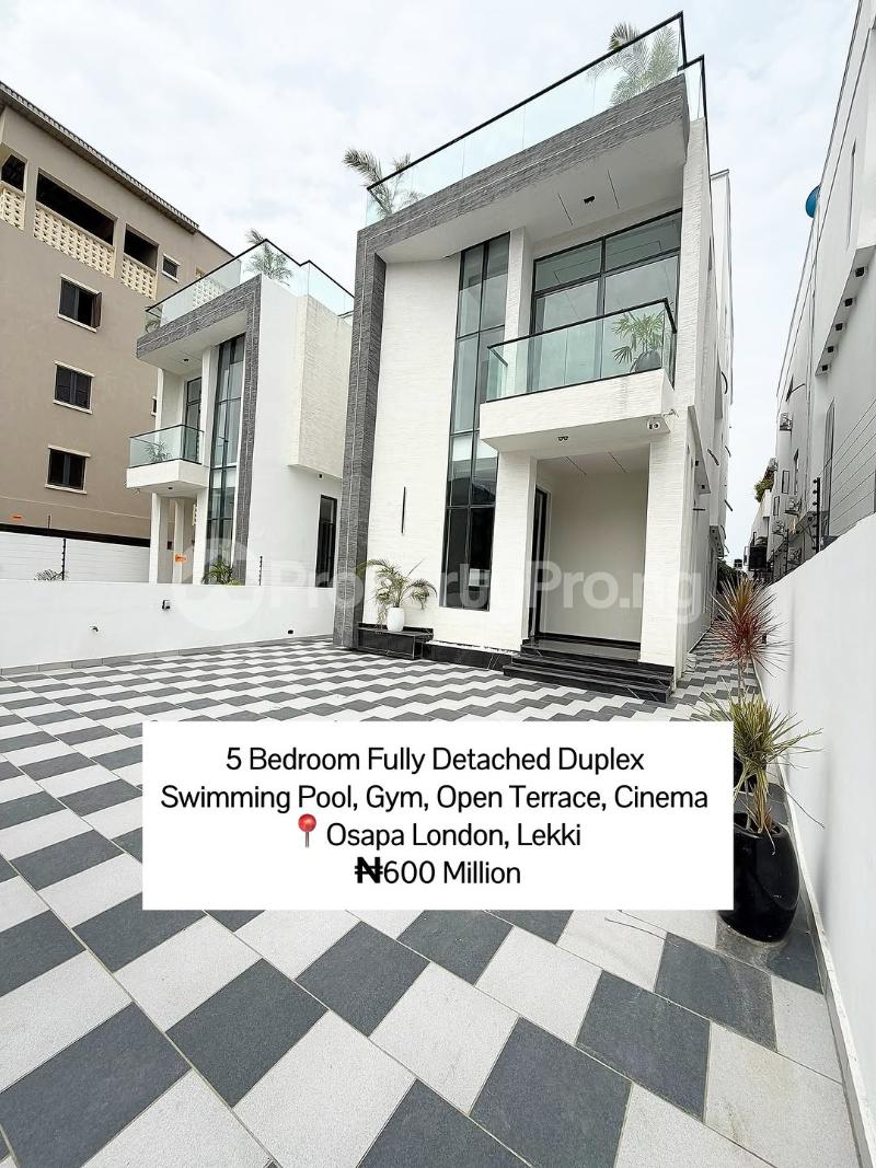 5 bedroom House for sale Osapa london Lekki Lagos