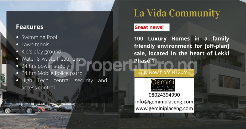 4 bedroom Flat / Apartment for sale   Lekki Phase 1 Lekki Lagos