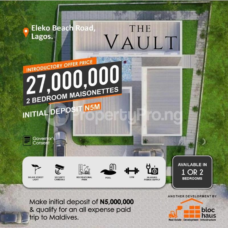 2 bedroom House for sale Just 1 Minute Off Lekki Epe Express Eleko Ibeju-Lekki Lagos