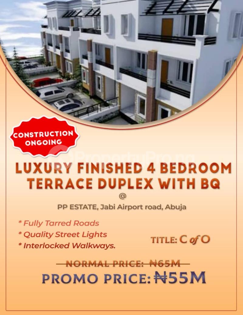 4 bedroom House for sale Pp Estate Airport Rd Jabi Abuja