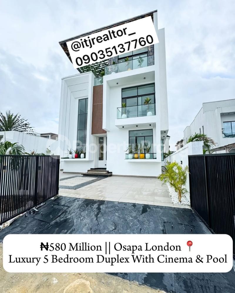 5 bedroom House for sale Osapa london Lekki Lagos