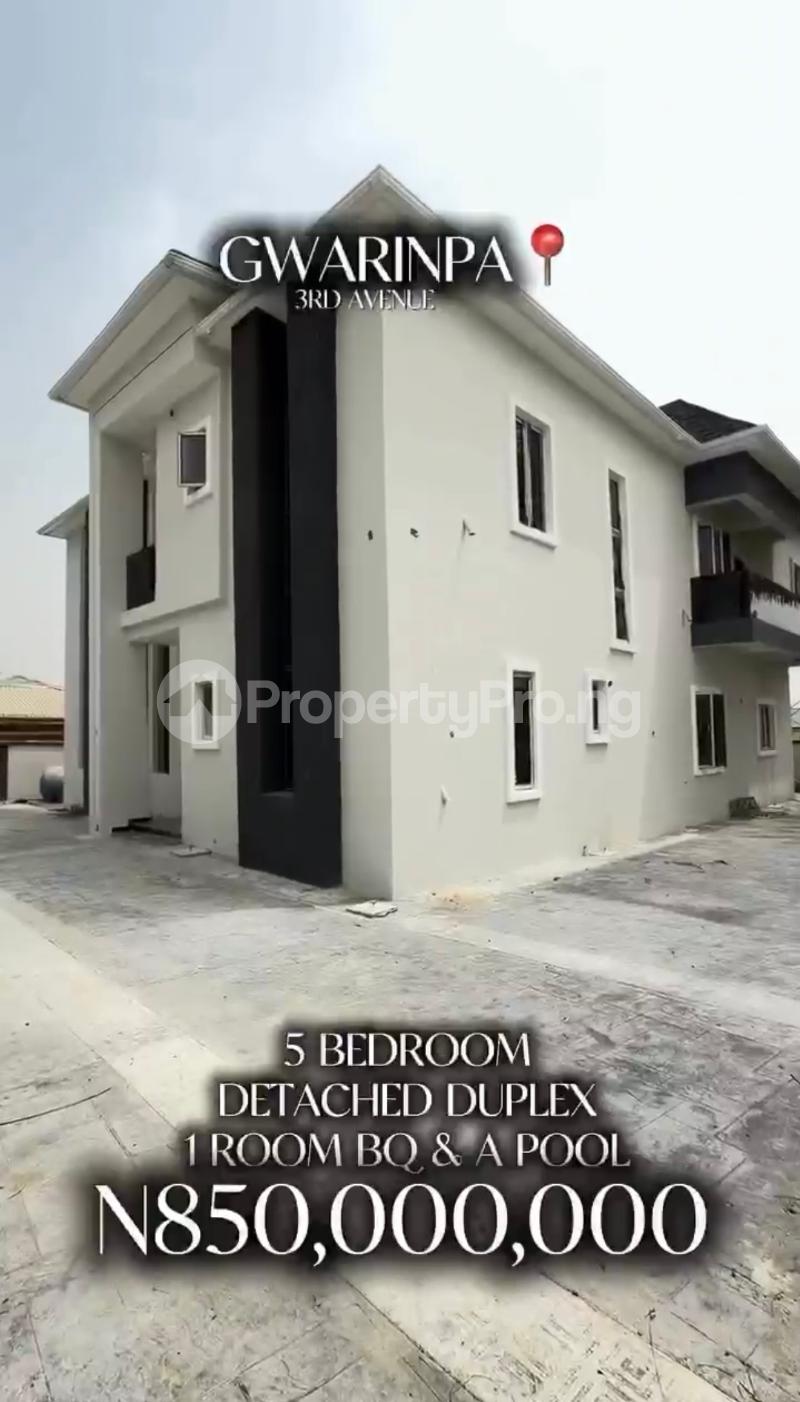6 bedroom House for sale Off 3rd Avenue Gwarinpa Abuja
