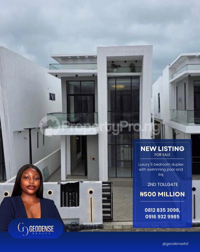 5 bedroom House for sale 2nd Toll Gate Lekki Lagos