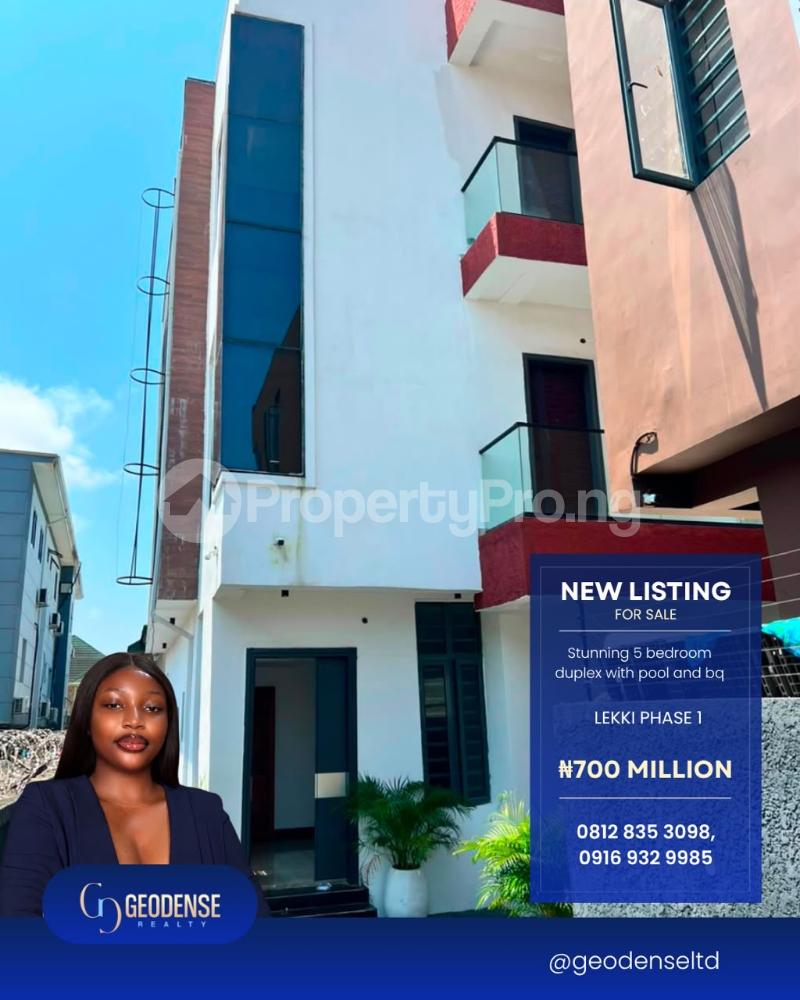 5 bedroom House for sale Lekki Phase 1 Lekki Lagos