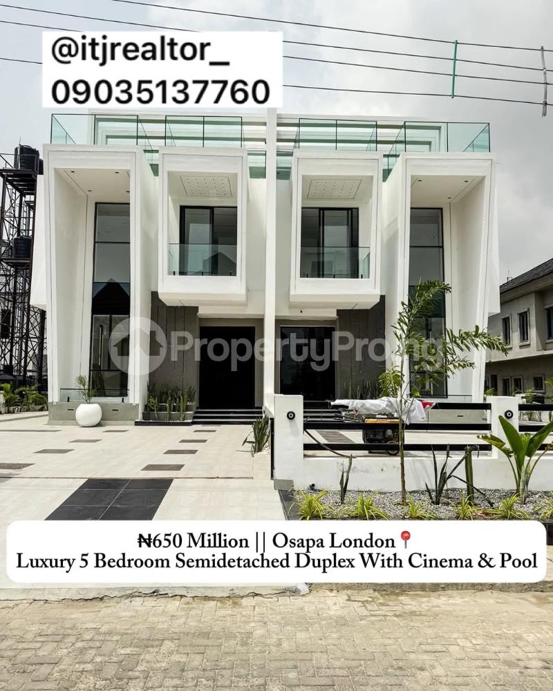 5 bedroom House for sale Osapa london Lekki Lagos