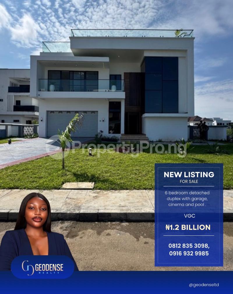 6 bedroom House for sale VGC Lekki Lagos