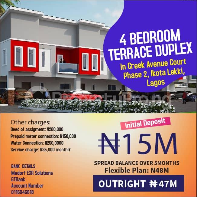 4 bedroom House for sale Creek Avenue's Court, Opposite Mega Chicken Ikota Ikota Lekki Lagos