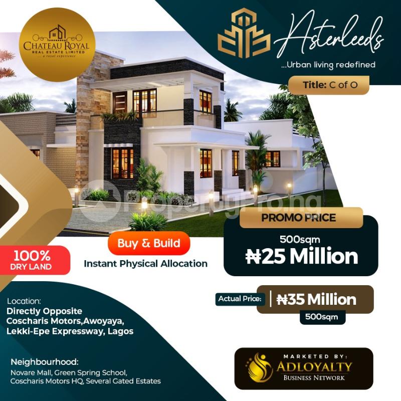 Land for sale Awoyaya Awoyaya Ajah Lagos