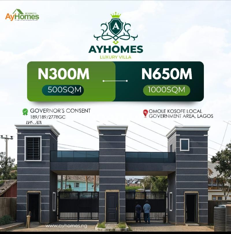 Land for sale Omole Kosofe Local Government Ikeja Lagos