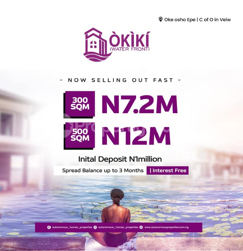 Land for sale Oke Osho/ Okiki (water Front Epe Lagos