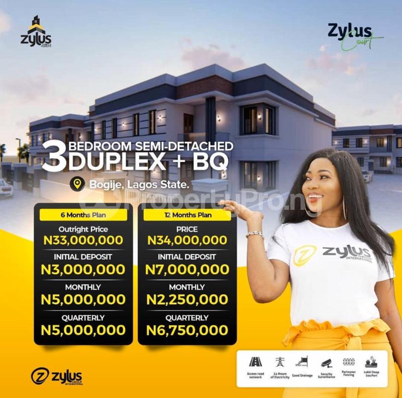 3 bedroom House for sale Lekki Epe Expressway Bogije Bogije Sangotedo Lagos