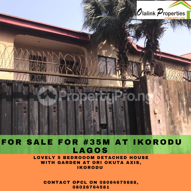 5 bedroom House for sale Ori Okuta Axis Ikorodu Lagos