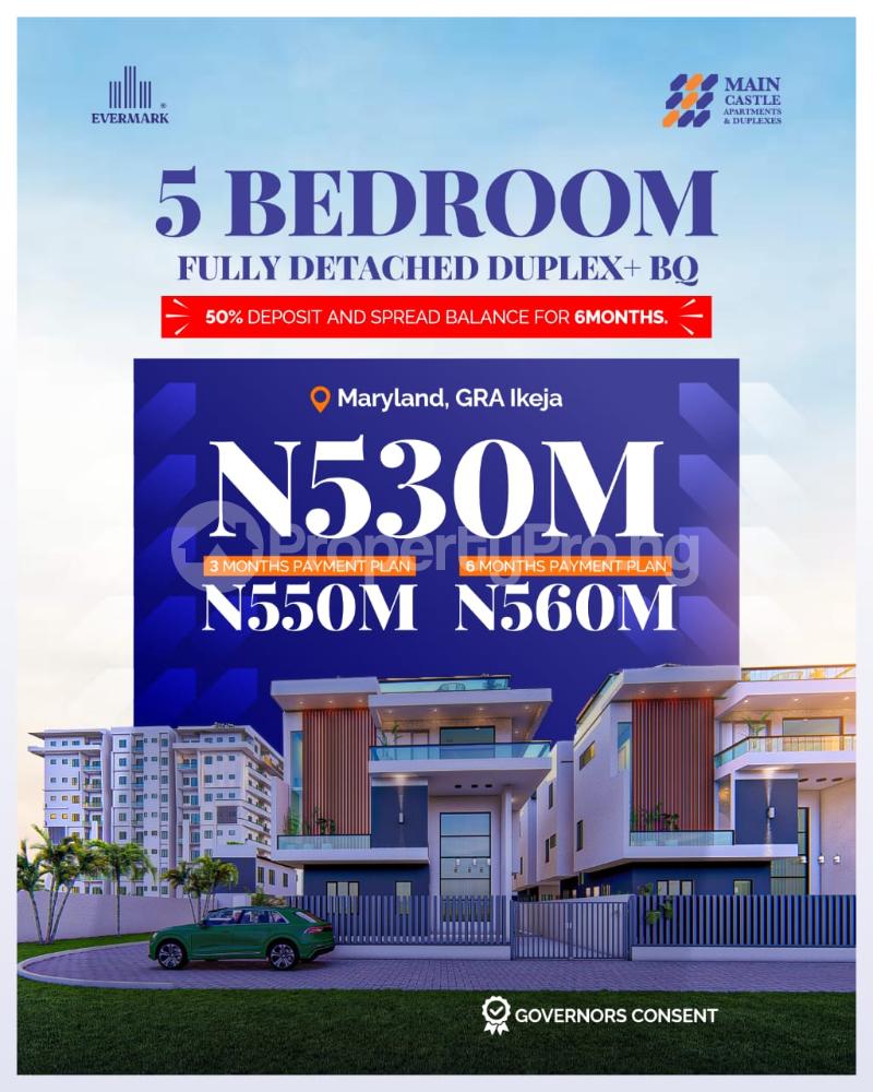 House for sale Iya Oloye Crescent/ Main Castle Estate Maryland Ikeja Lagos