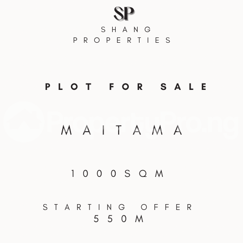 Land for sale Maitama Abuja
