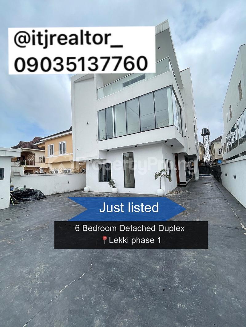 6 bedroom House for sale Lekki Phase 1 Lekki Lagos