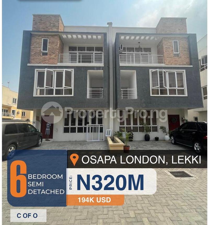 6 bedroom House for sale Osapa london Lekki Lagos