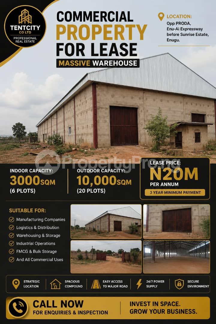 Commercial Property for rent Proda Newly Constructed Dual Carriage Way Road Enugu Enugu