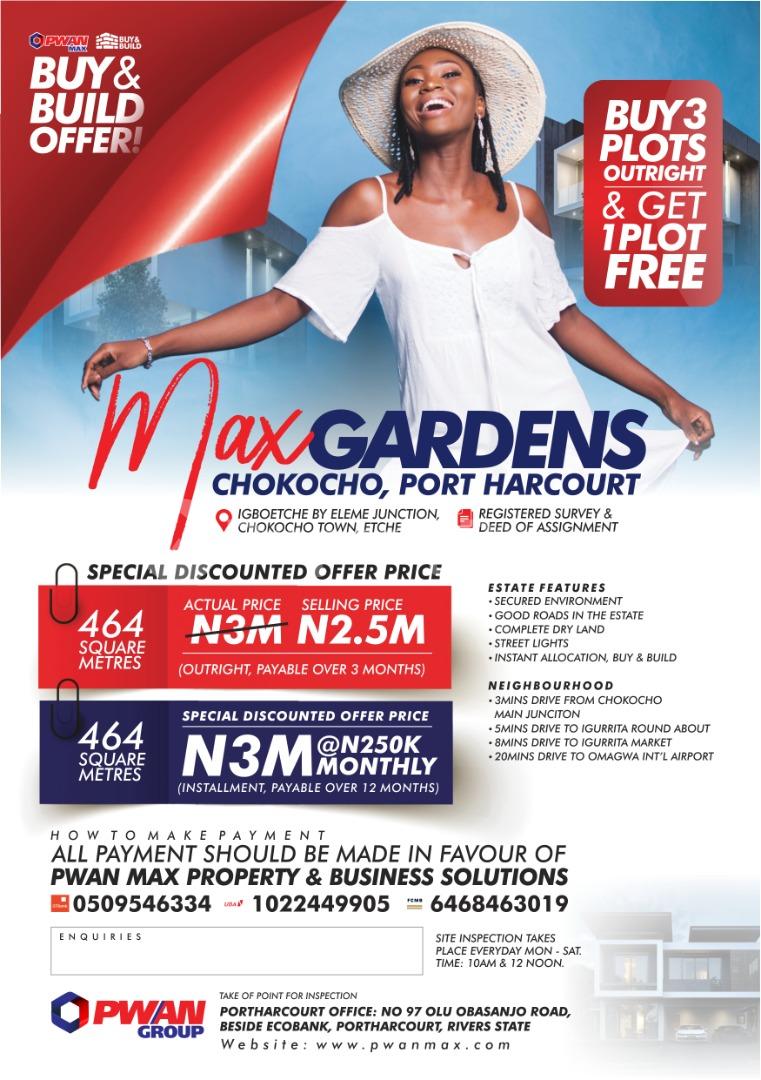 Land for sale Igboetche By Eleme Junction, Chokocho Town, Etche Port Harcourt Rivers