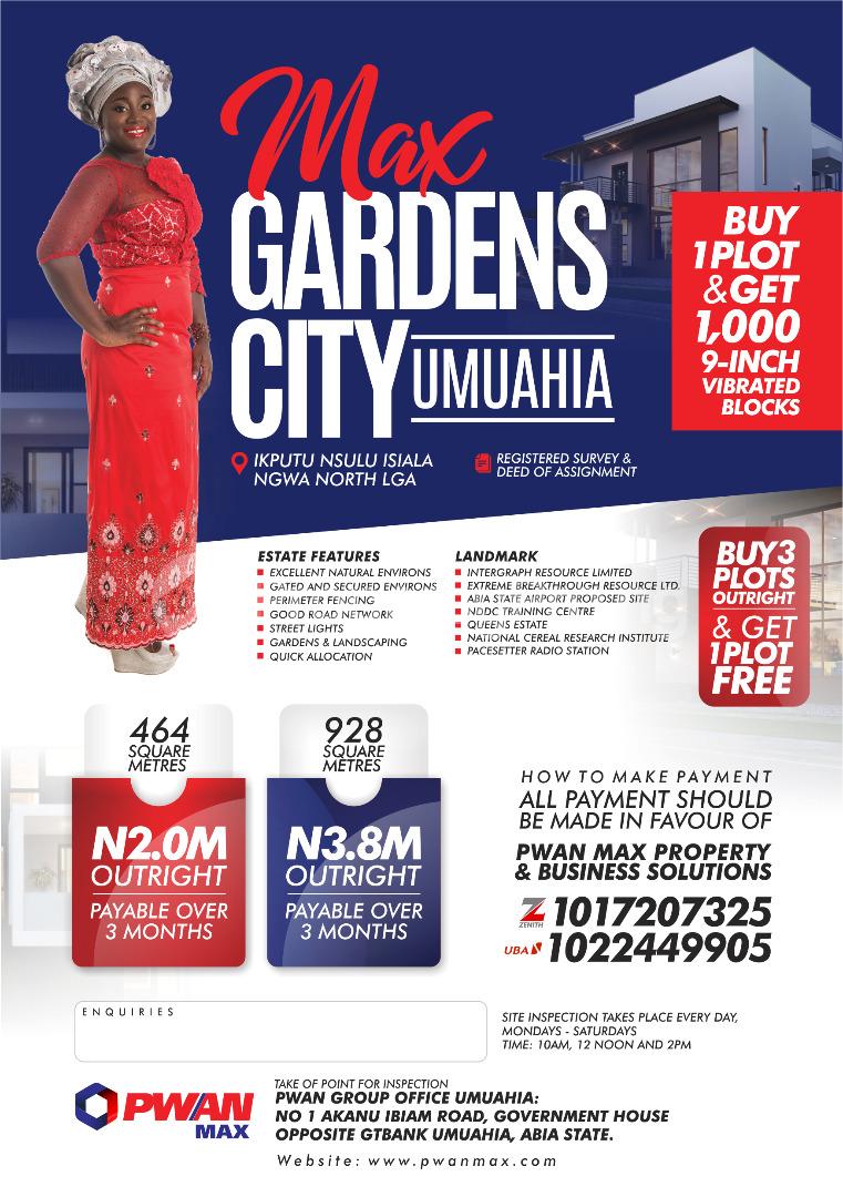 Land for sale Old Aba/ Umuahia Road Amakamma Umuahia Abia State Umuahia South Abia