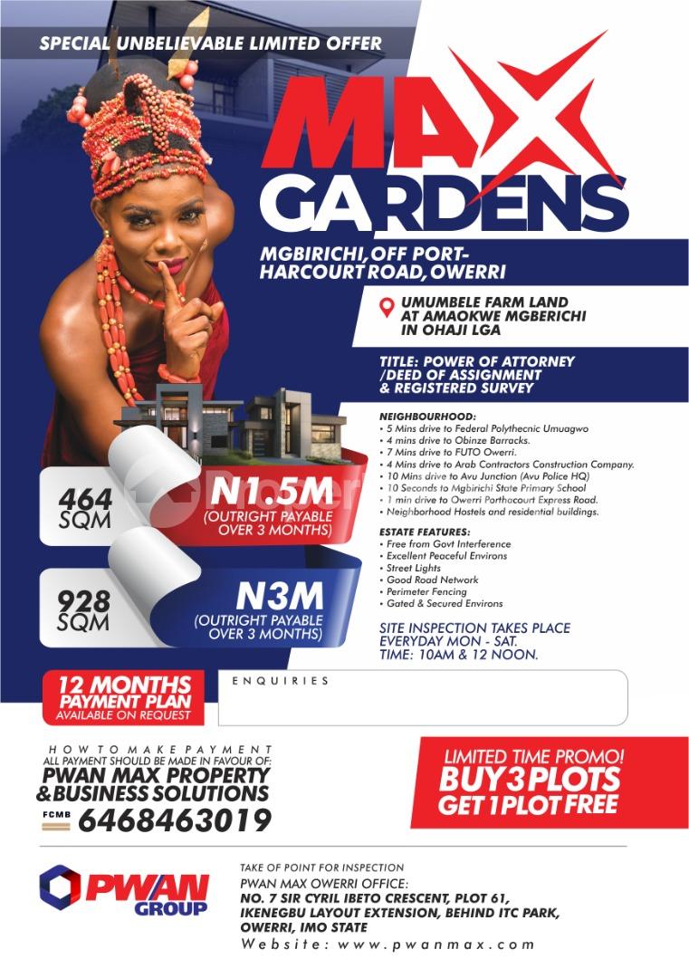 Land for sale Mgbirichi Owerri Imo - 0