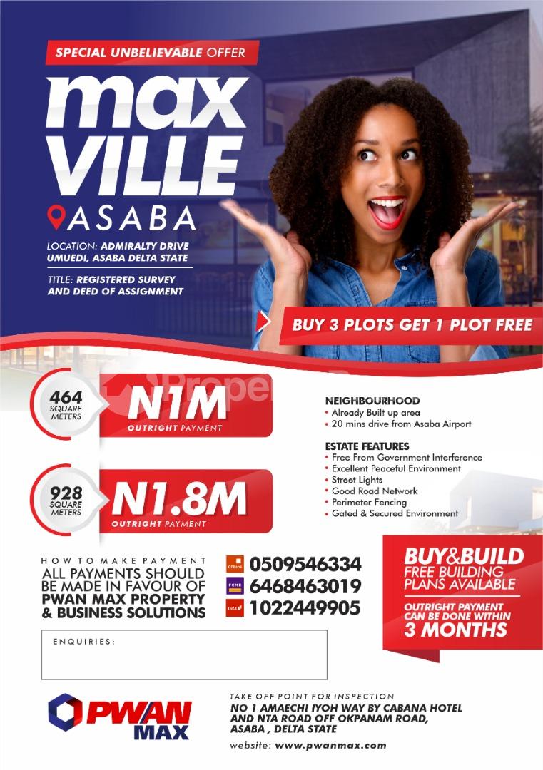 Land for sale Admiralty Drive, Umuedi Asaba Delta