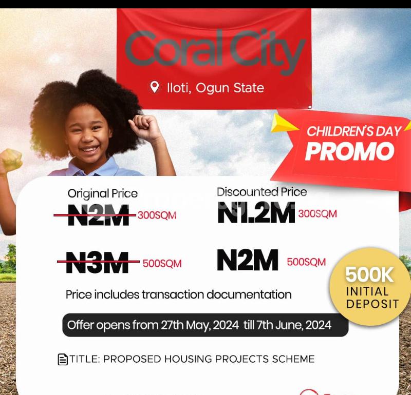 Land for sale Iloti/ Coral City/ Epe Ijebu Ijebu Ode Ijebu Ode Ogun