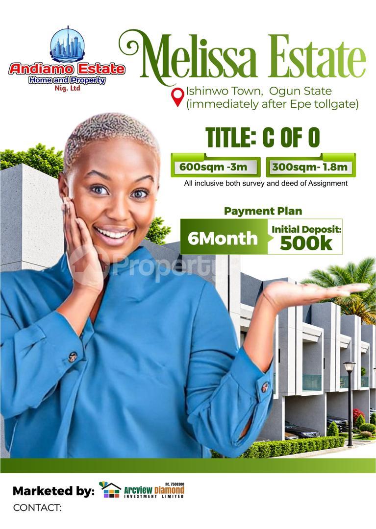 Land for sale Melissa Estate, Ishinwo Epe Lagos
