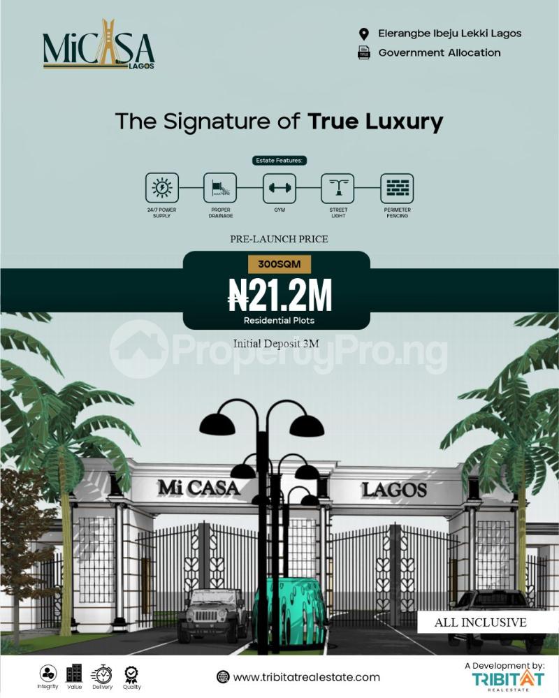 Land for sale Eleranigbe Ibeju-Lekki Lagos - 0