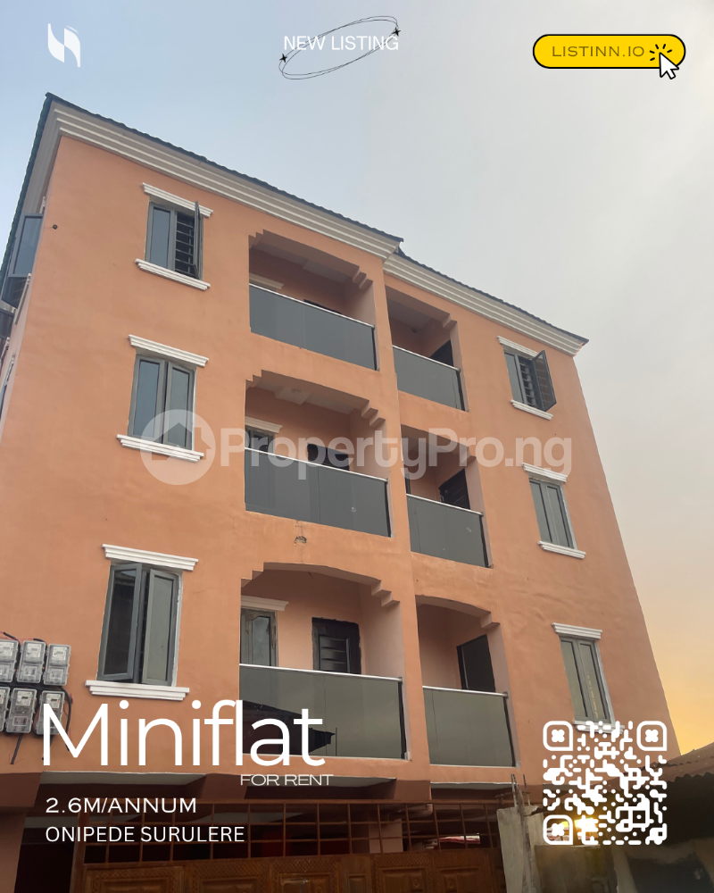 1 bedroom Flat / Apartment for rent Ojuelegba Surulere Lagos