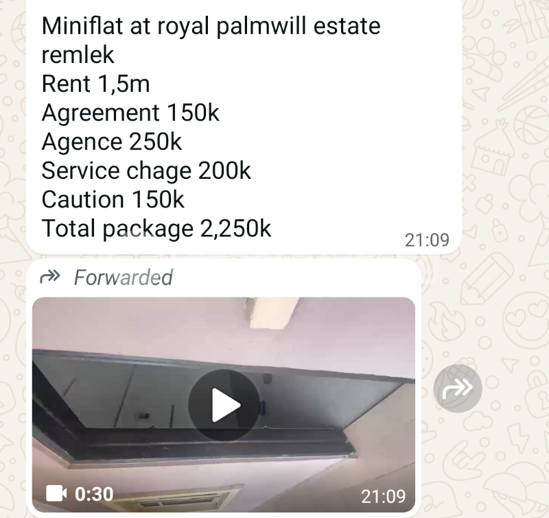 1 bedroom Flat / Apartment for rent Royal Palm Will Estate Badore Ajah Lagos