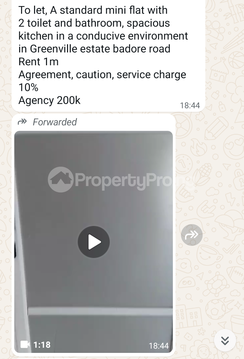 1 bedroom Flat / Apartment for rent Greenville Estate Badore Ajah Lagos