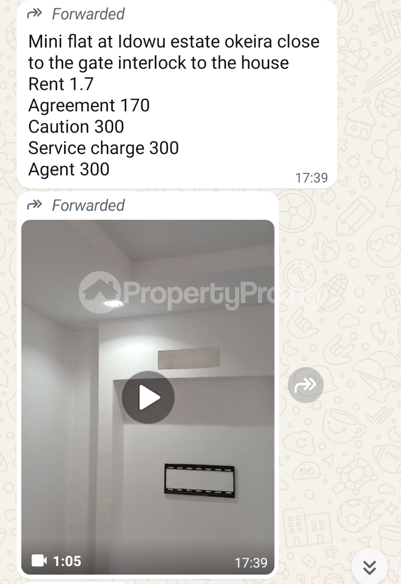 1 bedroom Flat / Apartment for rent Idowu Estate Ado Ajah Lagos