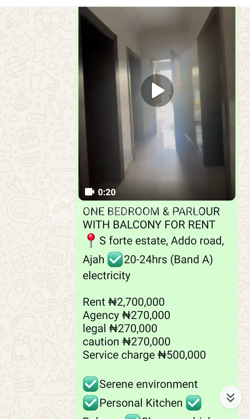 1 bedroom Flat / Apartment for rent S Forte Estate Ado Road Ajah Lagos