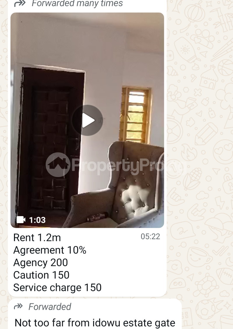 1 bedroom Flat / Apartment for rent Close To Idowu Estate Ado Ajah Lagos
