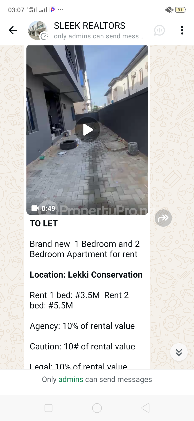 1 bedroom Flat / Apartment for rent Unity Estate Badore Ajah Lagos