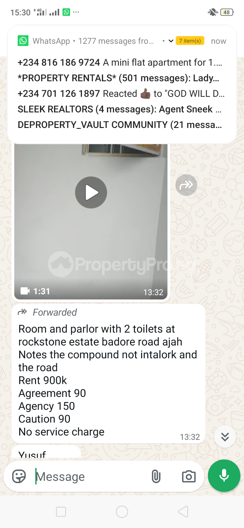 1 bedroom Flat / Apartment for rent Rockstone Estate Badore Ajah Lagos