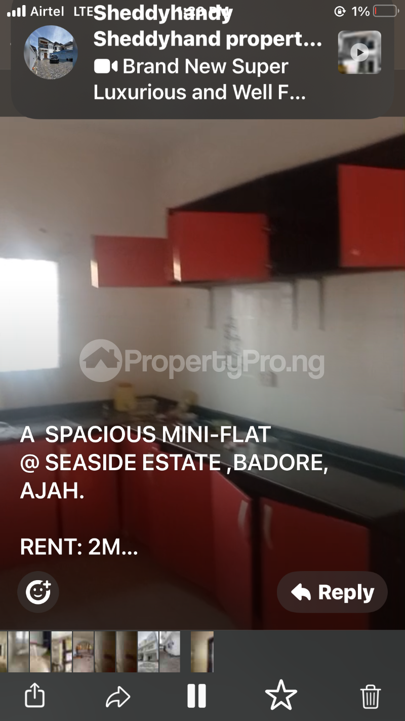 1 bedroom Flat / Apartment for rent Seaside Estate Badore Ajah Lagos