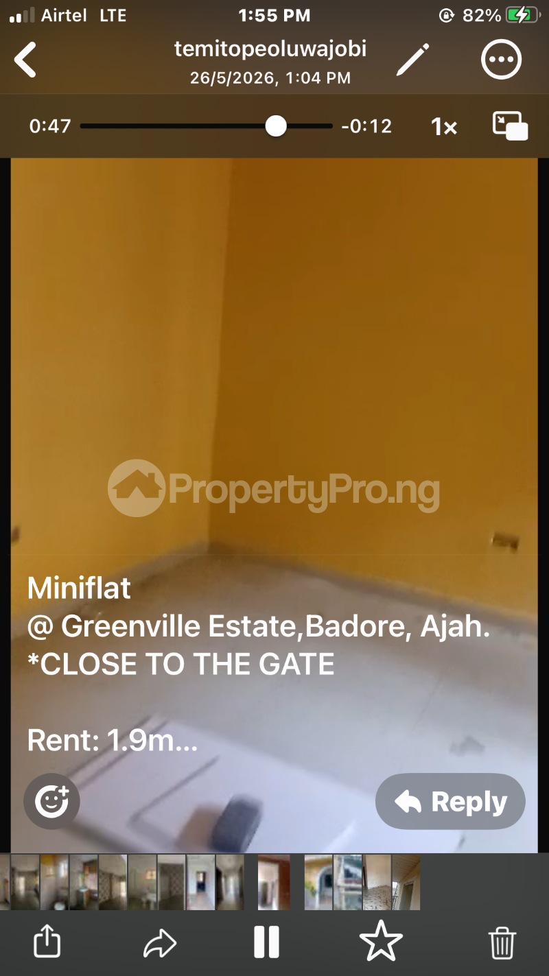 1 bedroom Flat / Apartment for rent Greenville Bus Stop Badore Ajah Lagos