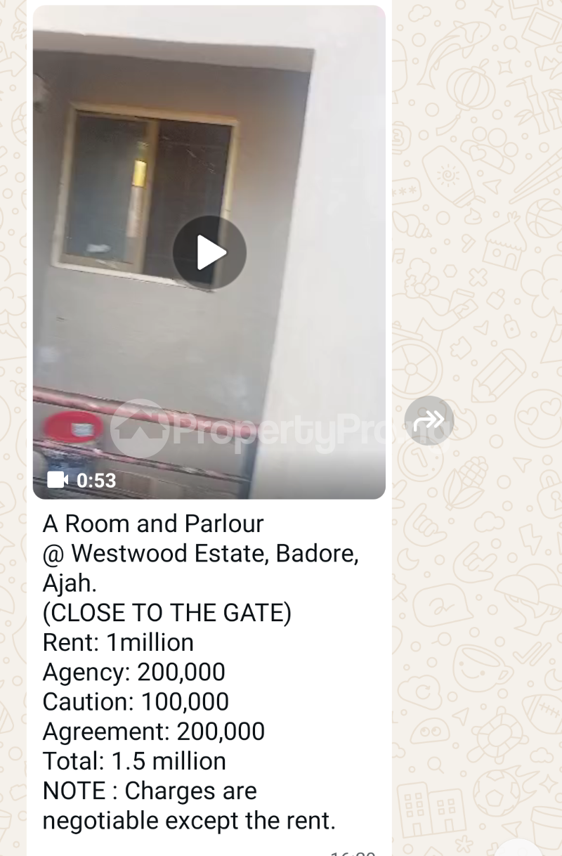 1 bedroom Flat / Apartment for rent Westwood Estate Badore Ajah Lagos