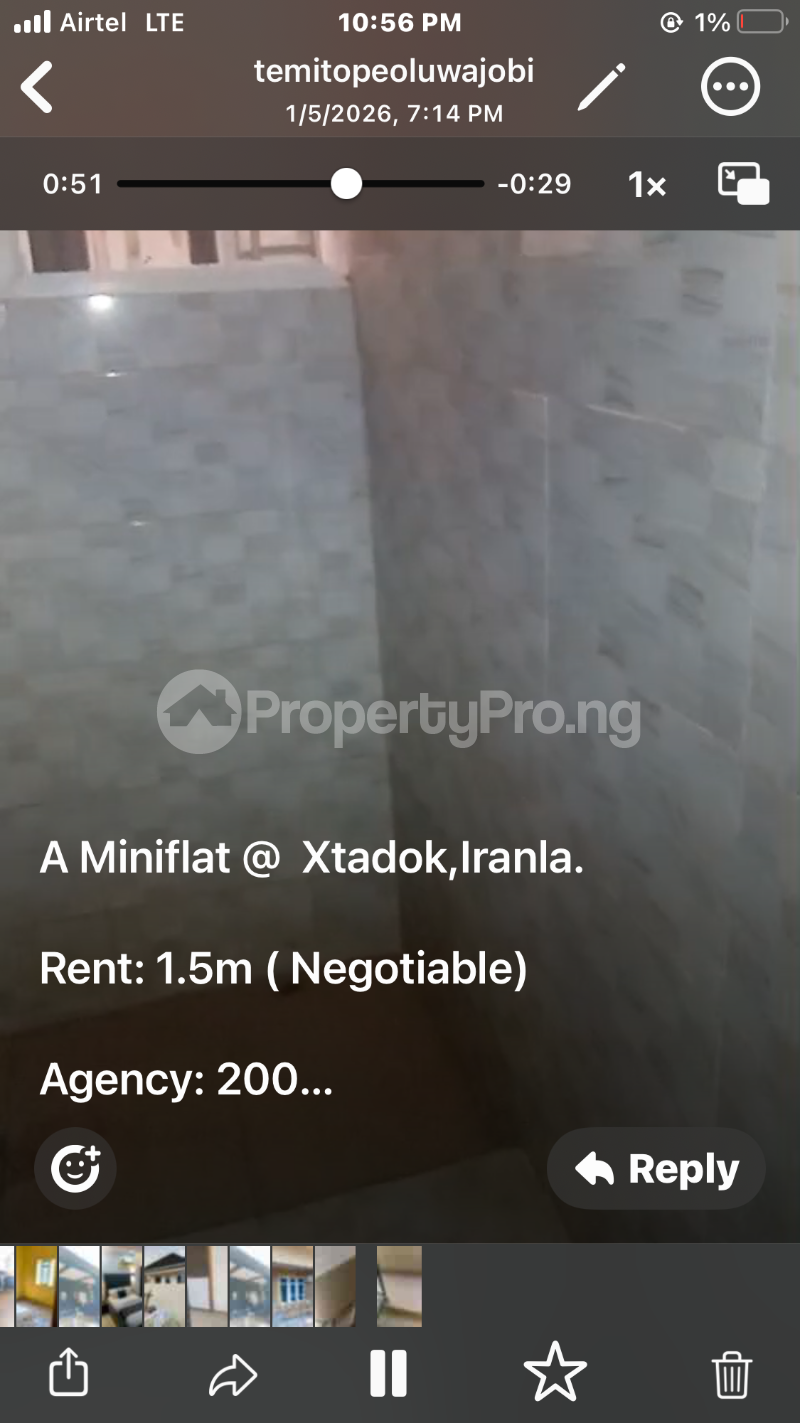 1 bedroom Flat / Apartment for rent Addo Road Oke Irala Ado Road Ajah Lagos