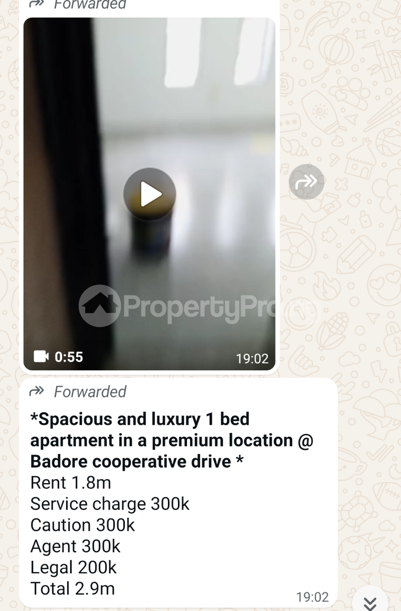 1 bedroom Flat / Apartment for rent Cooperative Drive Badore Ajah Lagos