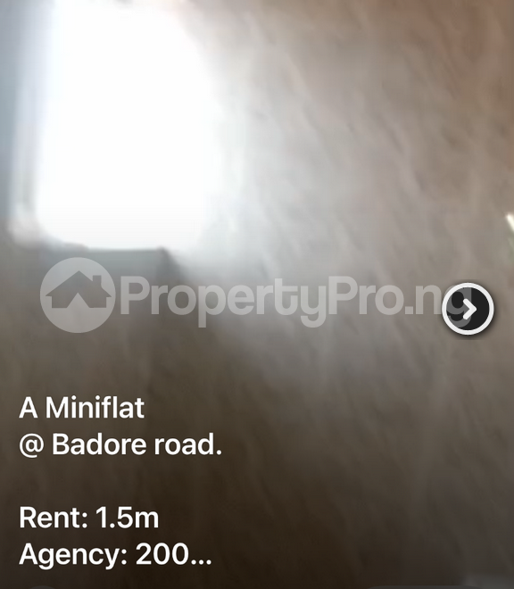 1 bedroom Flat / Apartment for rent Seaside Bus Stop Badore Ajah Lagos