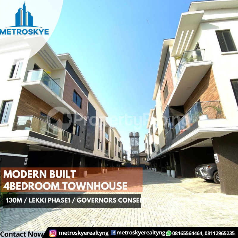 4 bedroom House for sale ... Lekki Phase 1 Lekki Lagos