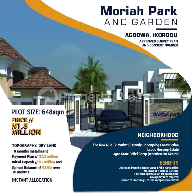 Land for sale Agbowa Ikorodu Ikorodu Ikorodu Lagos