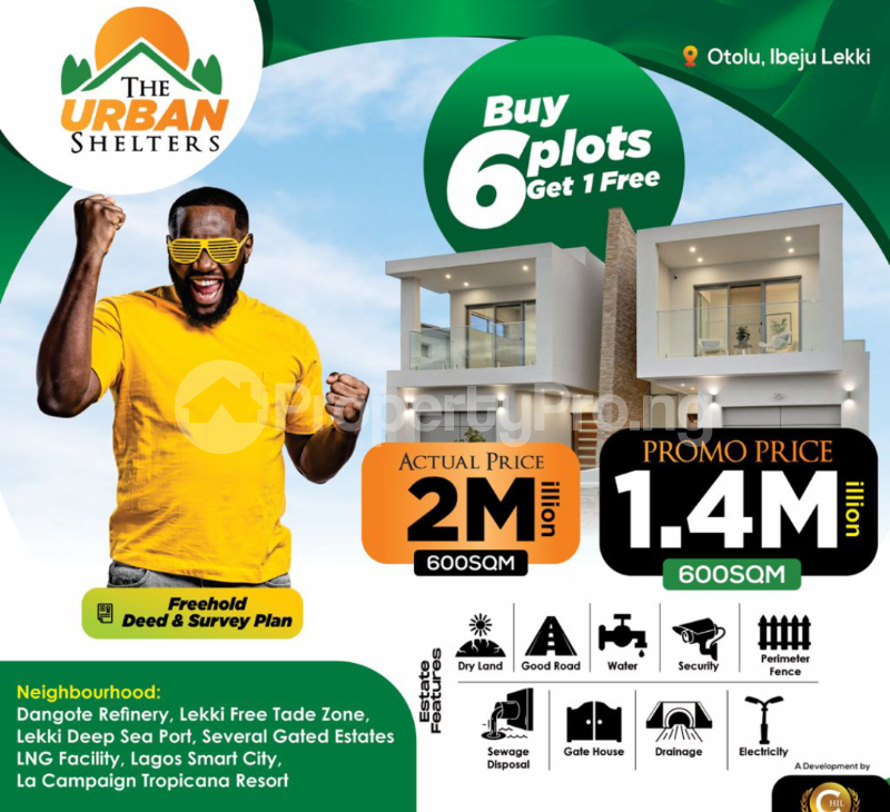 Land for sale Urban Shelters Estate Otolu Free Trade Zone Ibeju-Lekki Lagos